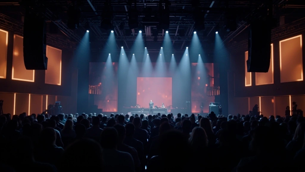 SaaS customer kickoff general session in a ballroom
